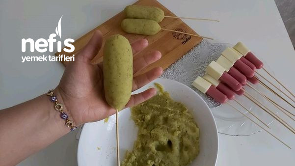 Peynirli Patates Sosis Sandiviç (Çocuklar İçin Abur Cubur )(Videolu)