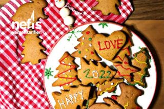 Zencefilli Yılbaşı Kurabiyesi (Gingerbread Cookies) Tarifi