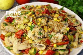 Mantar Salatası (Lezzetine Bayılacaksınız) Tarifi