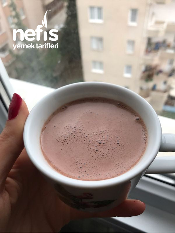 (Ev Yapımı Bol Köpüklü Sıcak Çikolata) Homemade Hot Chocolate