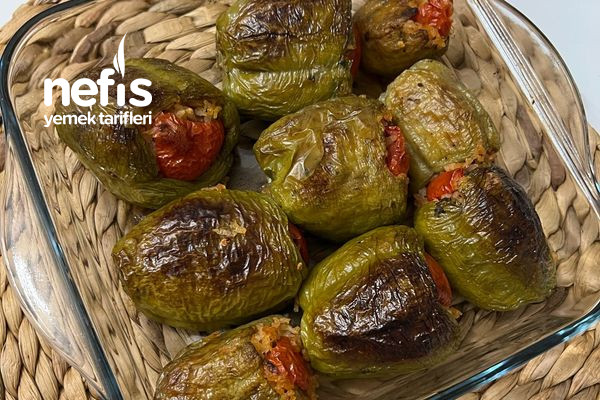 Fırında Dolma Biber