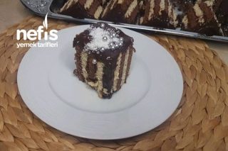 Sadece 3 Malzemeli Bisküvili Pasta (Videolu) Tarifi