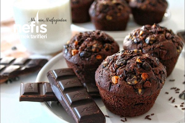 Parça Çikolatalı Pamuk Muffin (5 Dakikada Hazırla Ver Fırına)