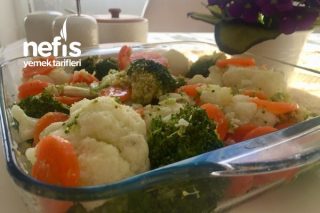 Turşu Tadında Karnabahar-Brokoli Salatası Tarifi