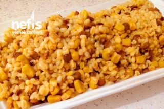 Mısırlı Mecimekli Bulgur Pilavı Tarifi