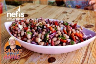 Taze Barbunya Salatası Tarifi (Videolu)