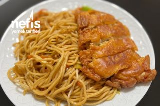 Çıtır Tavuk İle Çin Makarnası Tarifi