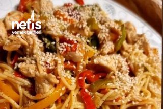 Çin Makarnası Noodle (Spagettiyle Denedim) Tarifi