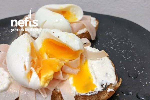 Sağlıklı Kahvaltı Ekmek Üstü Yumurtalı Kahvaltı