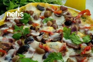 10 Dakikada Omlet Pizza Tarifi