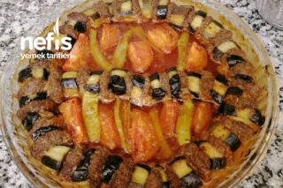 Patlıcan Kebabı Tarifi (Maldum) / Köfteli Patlıcan Dizmesi Fırında