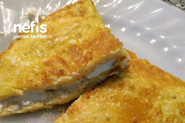 Börek Tadında Peynirli Puf Omlet
