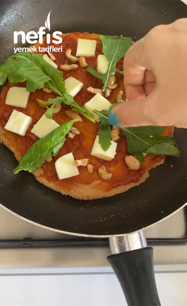 Fırın Gerektirmeyen Yulaf Pizza