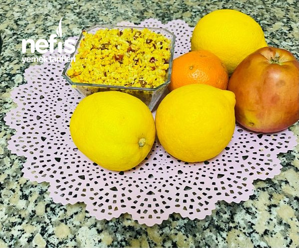 Kurabiye Ve Kekler İçin Portakal Limon Elma Kabuğu