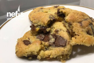 Antep Fıstıklı Çikolata Parçacıklı Cookies Tarifi