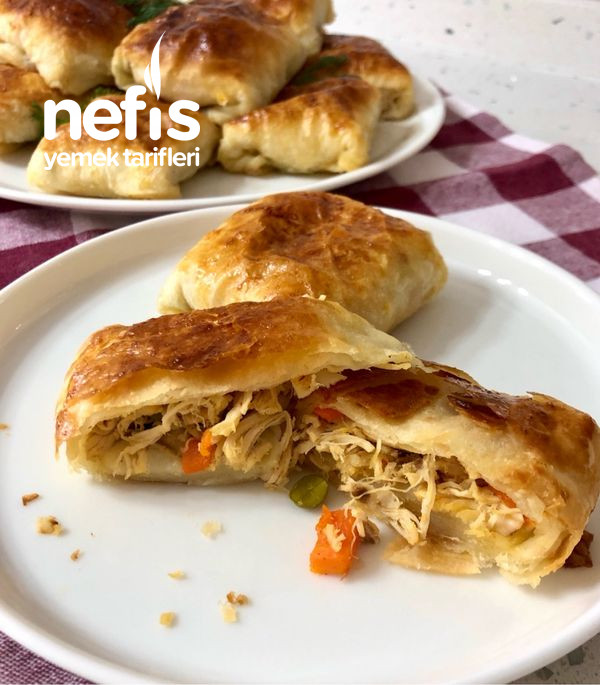 Tavuklu Garnitürlü Talaş Böreği (Videolu)) Nefis Yemek Tarifleri