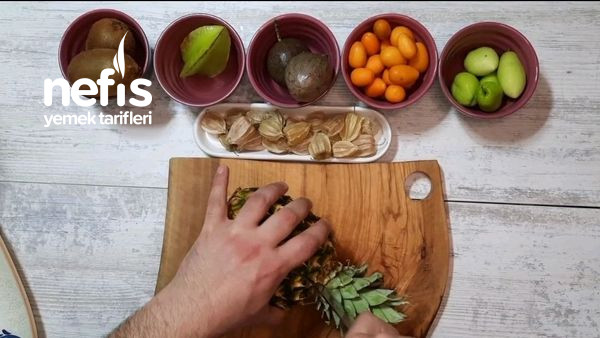 Meyve Tabağı Nasıl Yapılır ? - Tropik Meyvelerden Meyve Tabağı Hazırlanışı (Videolu)