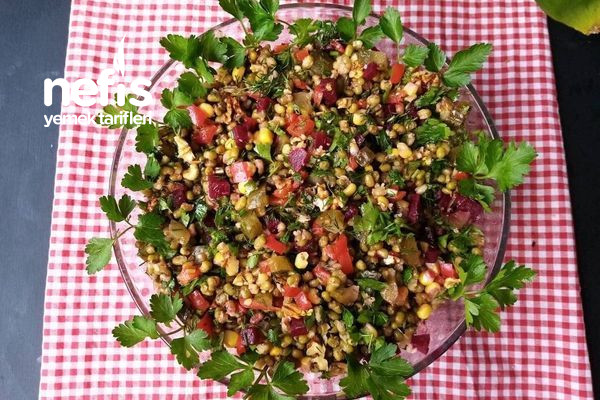 Sağlıklı Lezzetli Maş Fasulye Salatası