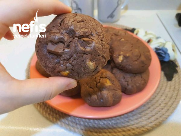 Cevizli Çikolatalı Kurabiye Videolu