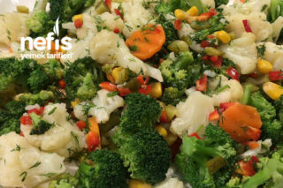 Brokoli Karnabahar Salatası Nasıl Yapılır? (Videolu)