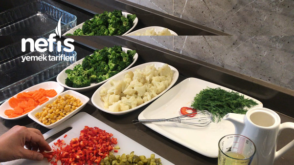 Brokoli Karnabahar Salatası Nasıl Yapılır? (Videolu)