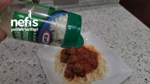 Italyan Usulü Köfteli Spagetti (Videolu)