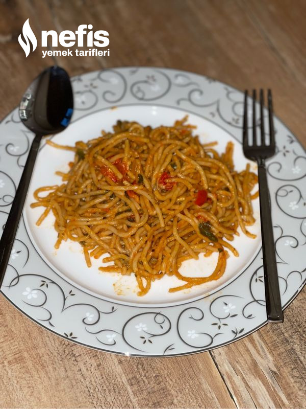 Sebzeli Spaghetti