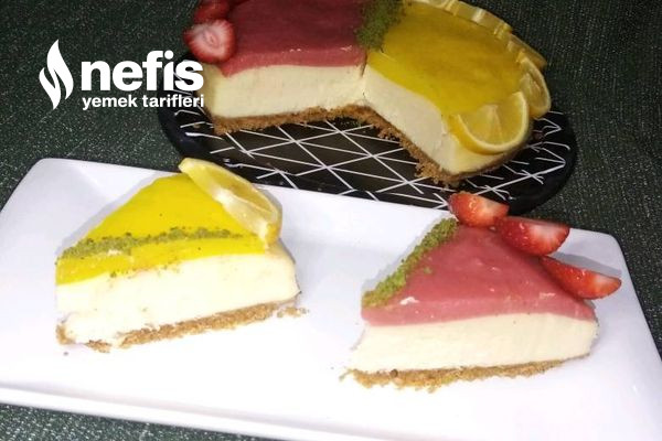 Limonlu Ve Çilekli Cheesecake