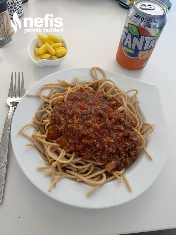 Tam Tahıllı Zeytinyağlı Spaghetti Bolognese