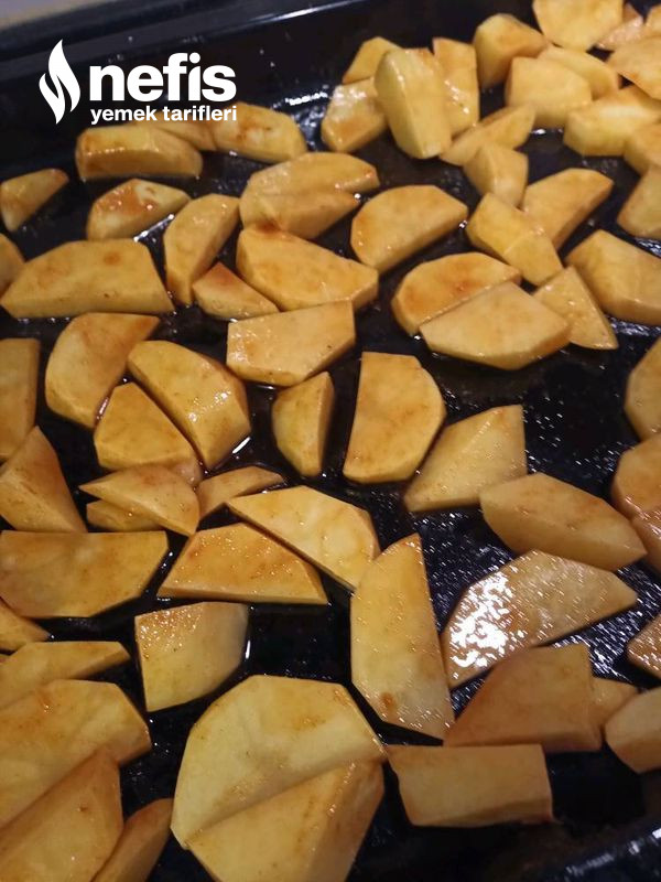Fırında Pratik Köfteli Patates