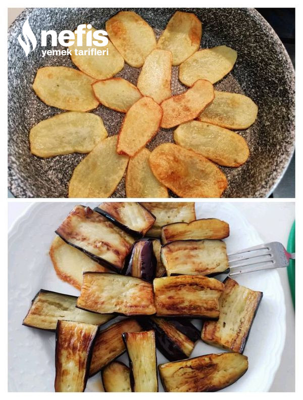 Ev Usulü Patates Ve Patlıcan Kebabı