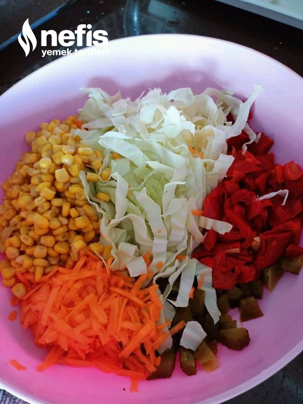 Hızlı Patatesli Lahana Salatası