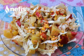 Hızlı Patatesli Lahana Salatası Tarifi