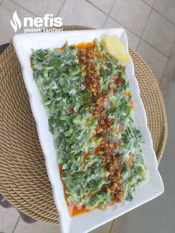 Bol Yeşillikli Semiz Otu Salatası