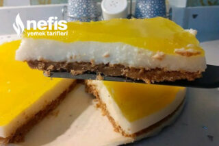 Teremyağlı Nefis Limonlu Cheesecake Görünümlü Sütlü Tatlı Tarifi