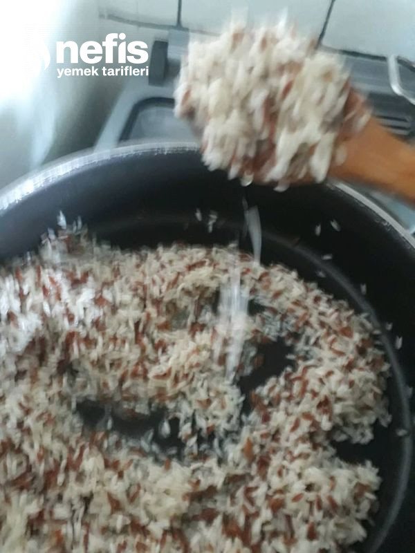 Teremyağlı Tavuk Sulu Pirinç Pilavı