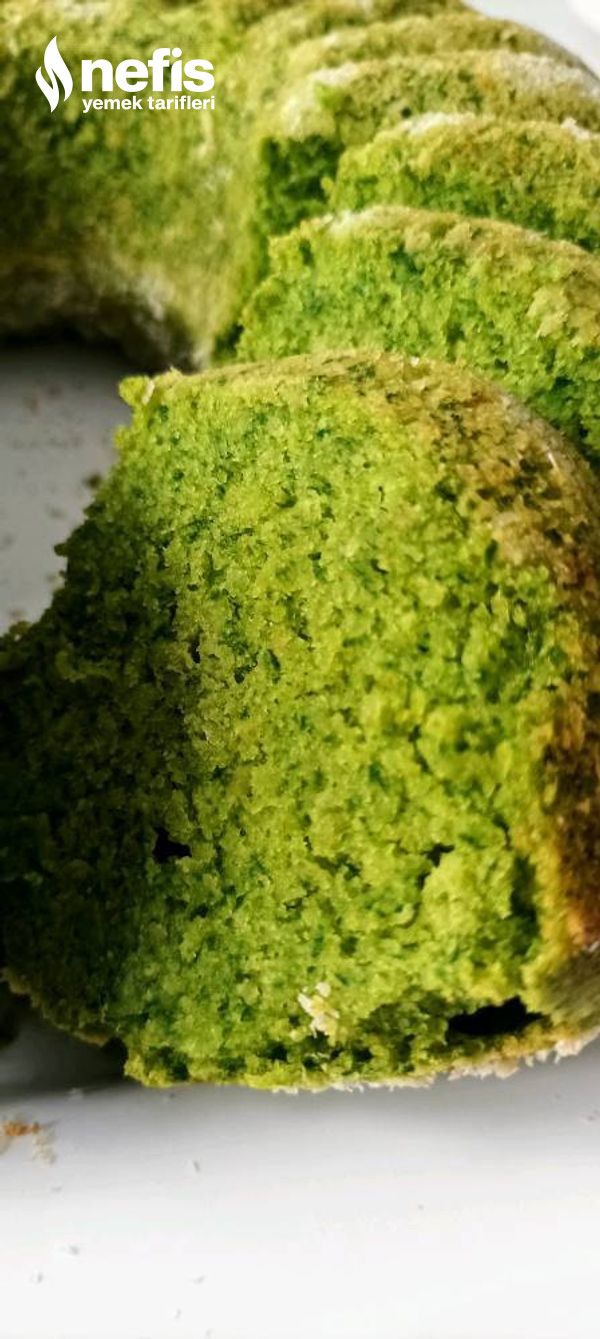 Teremyağlı Ispanaklı Kek (Yeşil Kek)