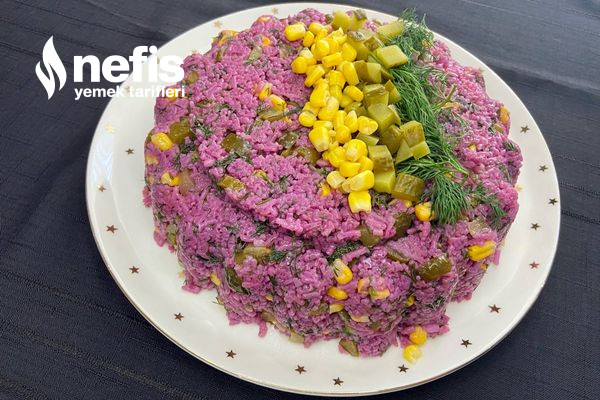 Şalgamlı Pirinç Salatası Görüntüsü Ve Tadıyla Enfes