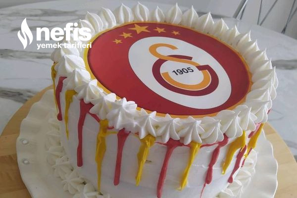 Galatasaray Pasta (Yenilebilir Baskılı Resimli Pasta) (Videolu)
