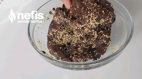 Margarin Tereyağı Fındıklı Damla Çikolatalı Kurabiye (Videolu)