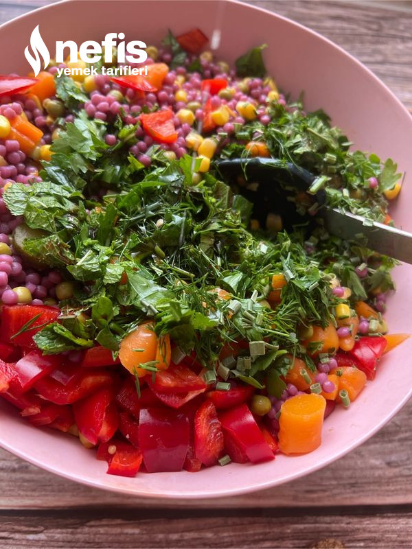 Rengarenk- Şalgamlı Kuskus Salatası