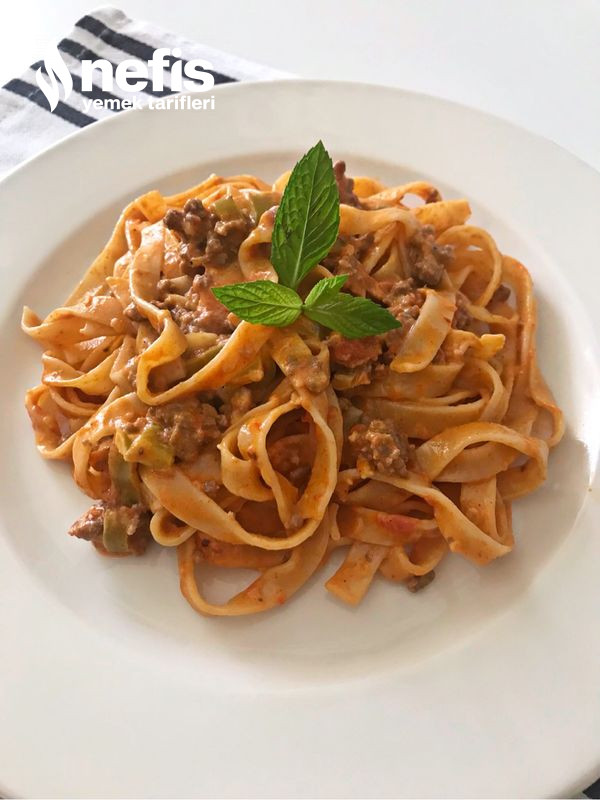 Kıymalı Kremalı Tagliatelle