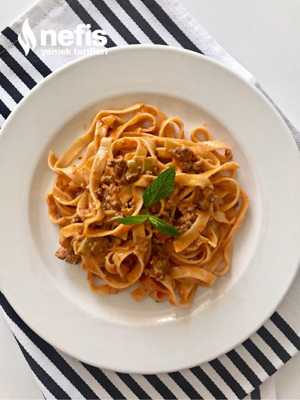 Kıymalı Kremalı Tagliatelle