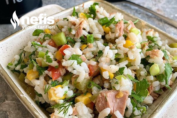 Ton Balıklı Pirinç Salatası