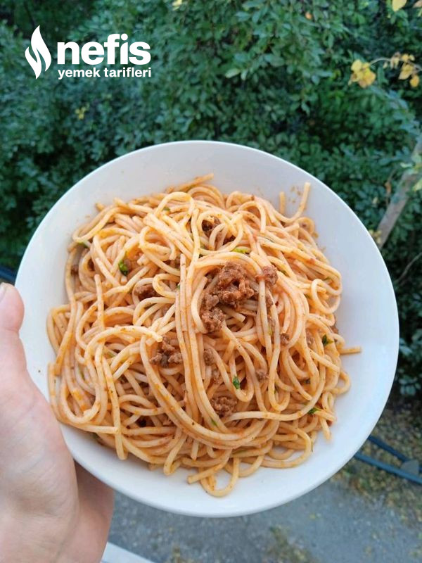 Kıymalı Makarna (Spagetti)