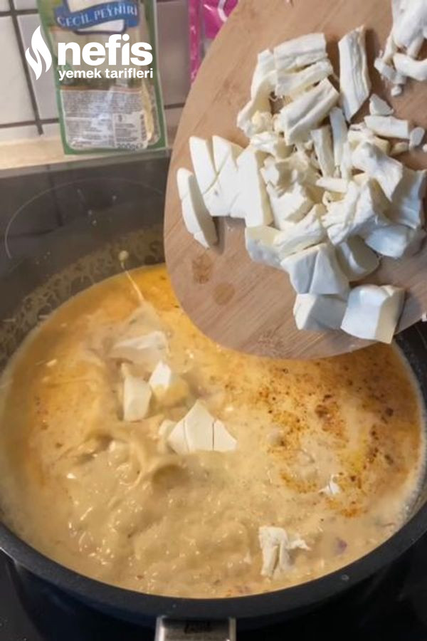 Peynirli Sebzeli Ve Kremalı Makarna
