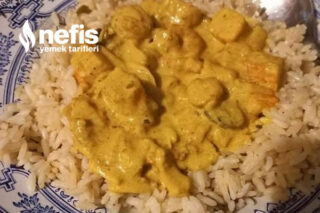 Köri Tavuk Mantar Pilavı (Curry Chiken Rice) Tarifi