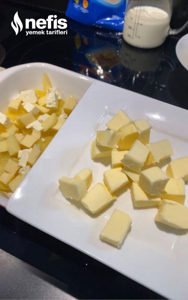 Börek Tadında Peynirli Graten