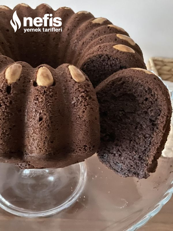 Muzlu Çikolatalı Bademli Kek