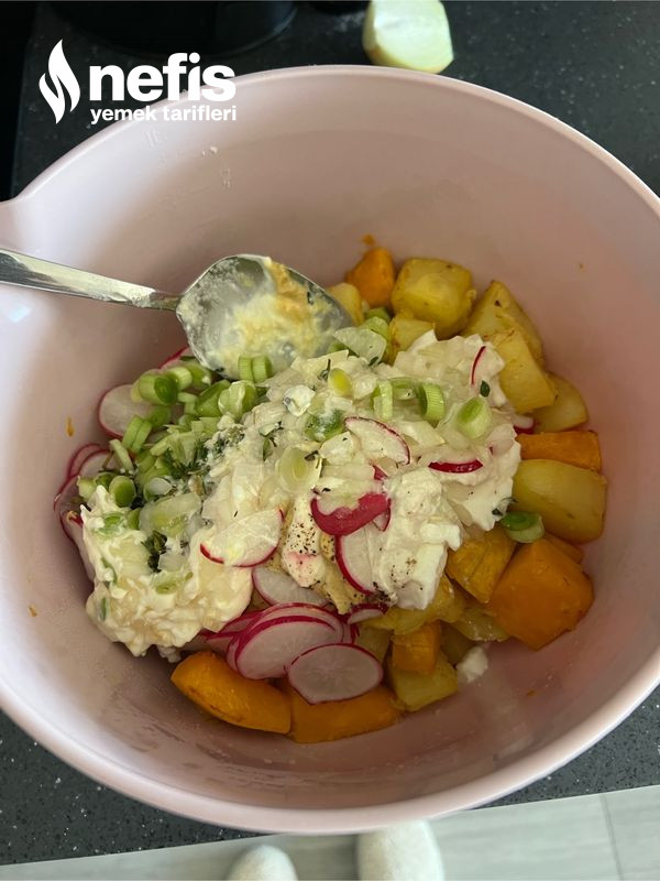 Vegan Patates Ve Tatlı Kabak Salatası